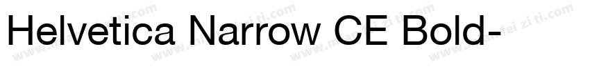 Helvetica Narrow CE Bold字体转换